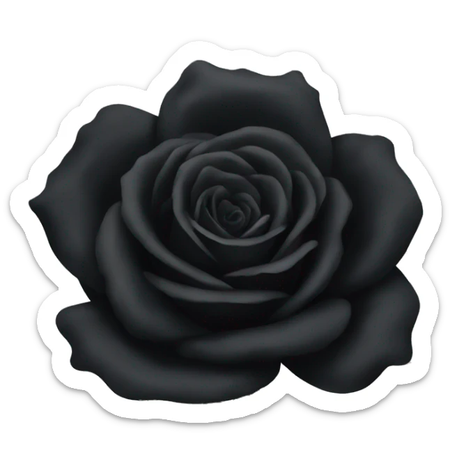 Black rose  sticker