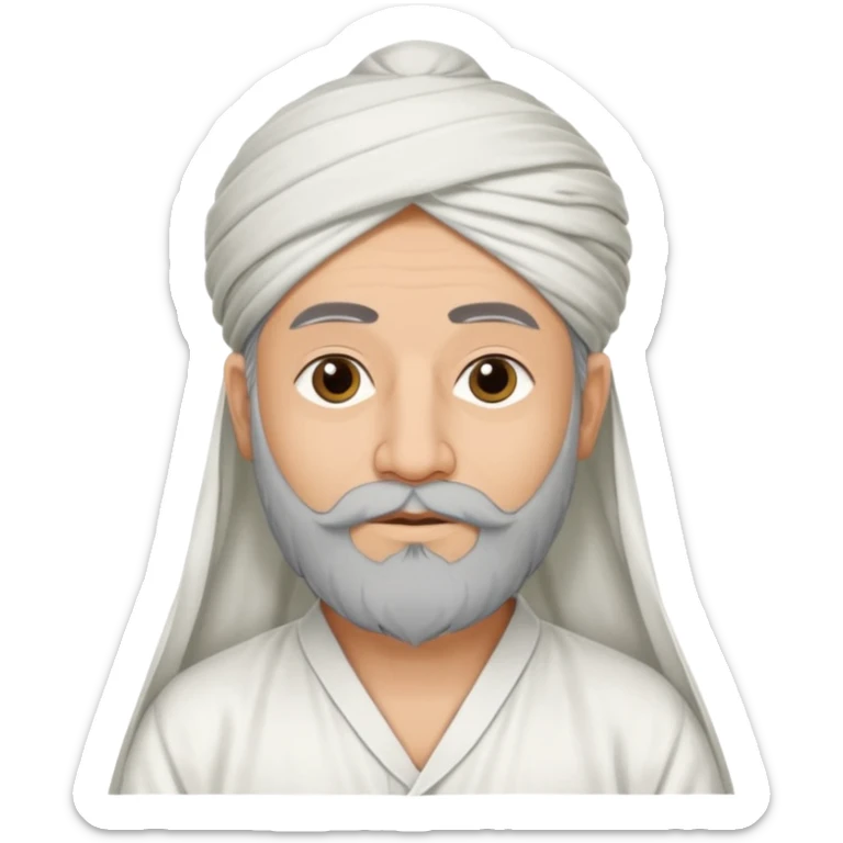 White color ki dhani white colour ki company pajama wale Maulana Hafiz ji sticker