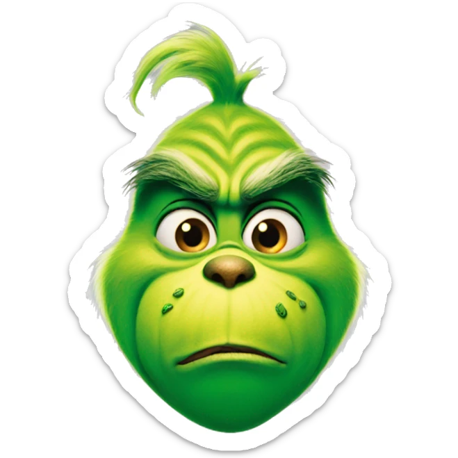 the grinch sticker