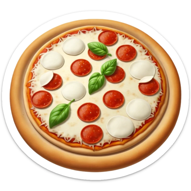 Una scritta Polvere di stelle fatta a pizza sticker