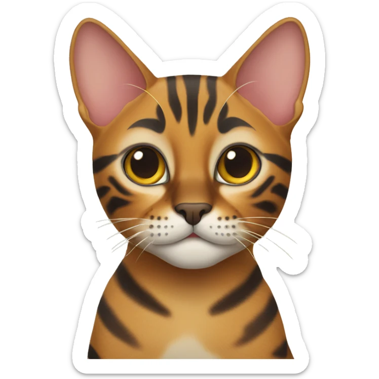 bengal cat sticker