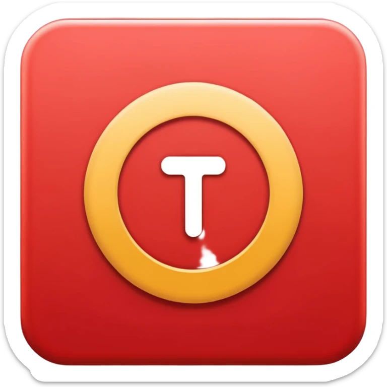 Techno India group public school logo the logo like red circle and shape of mix t and l sticker