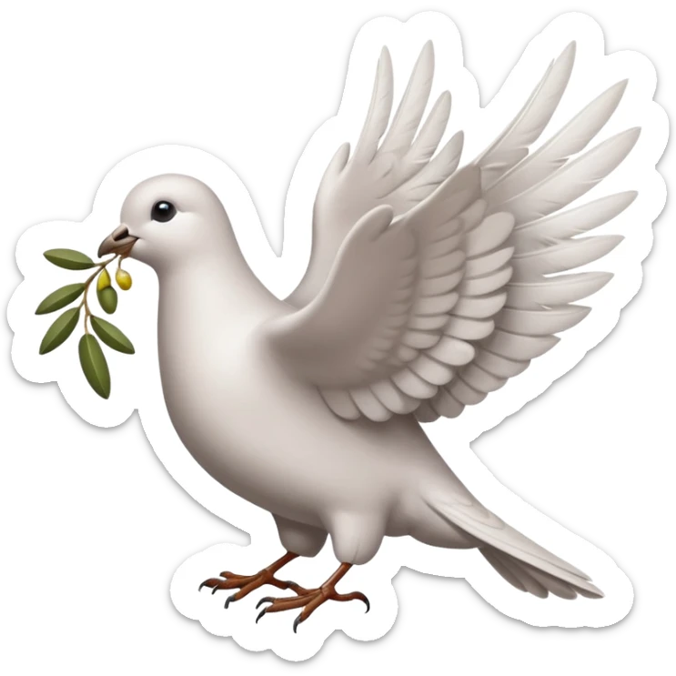 Crie uma figurinha pra stories de uma biblia e outro de uma pomba com o ramo de Oliveira pequeno sticker