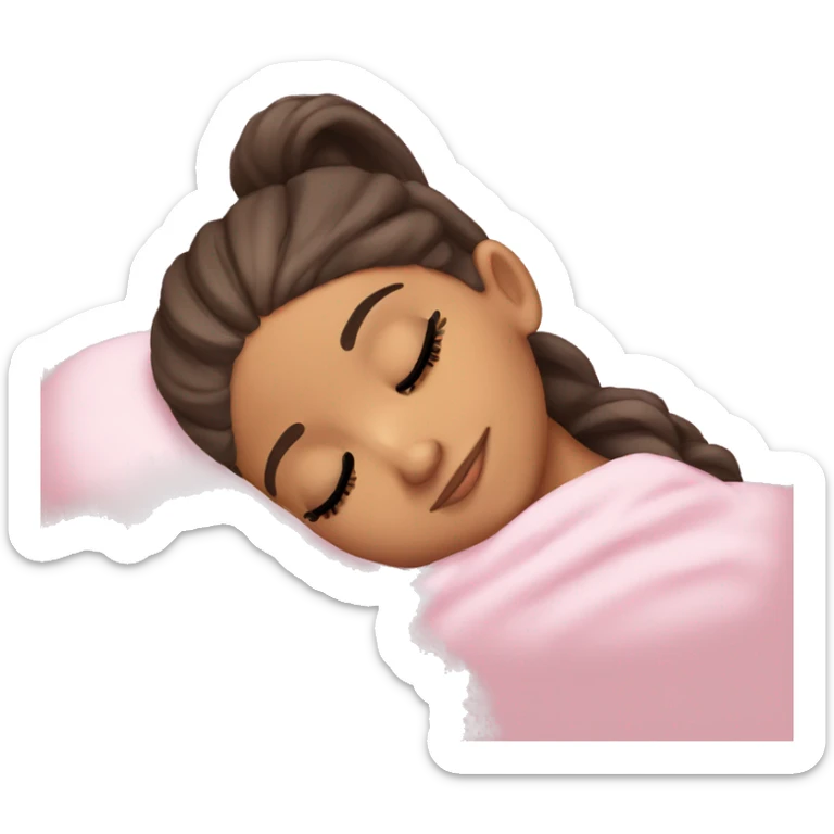 Ariana Grande sleeping sticker
