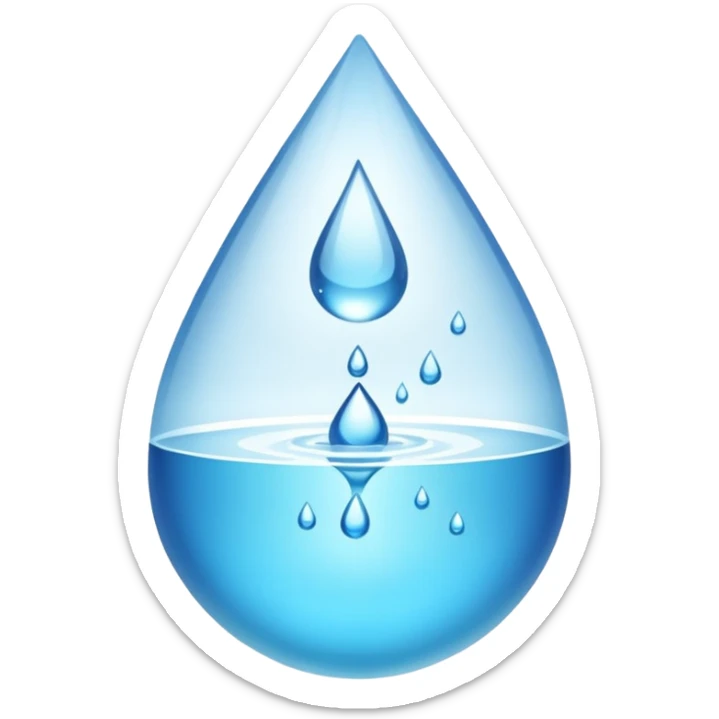 Spring water sticker