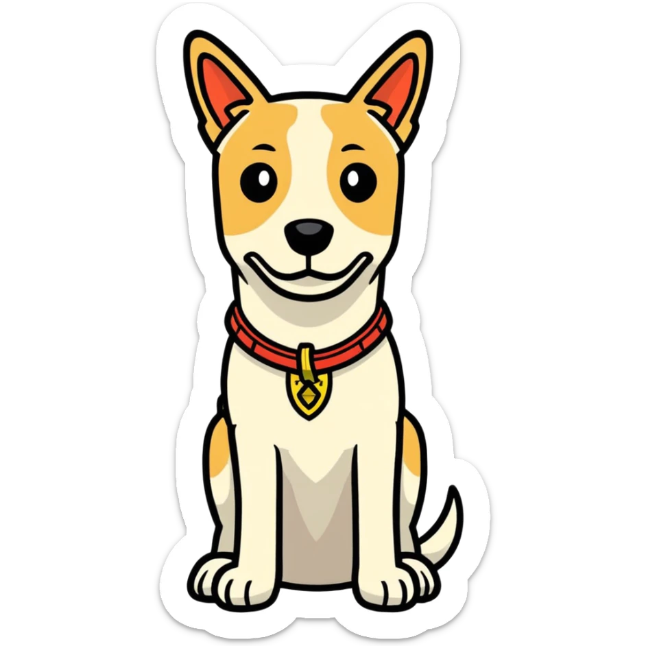 A dog named Sammy on a Juan poster that says wanted Dead or Alive $1 billion reward sticker