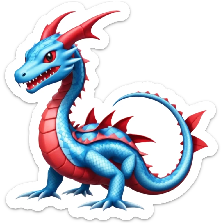 Salamence-Salandit-Gyarados-Dratini-Flygon-Dragonair-fusion-hybrid-creature  sticker