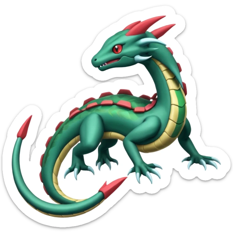 Zygarde-Clawitzer-Seadra-Parasect-Salamence-Rayquaza-Seviper-Salazzle-fusion sticker