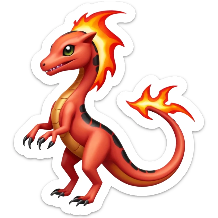 Meloetta-Salandit-Salazzle-Pokémon-Fakémon-fusion-hybrid-creature sticker