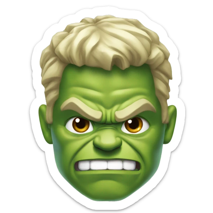 Hulk navideño sticker