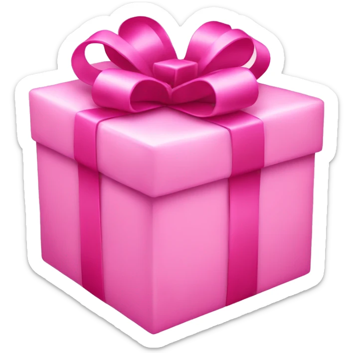 present pink sticker