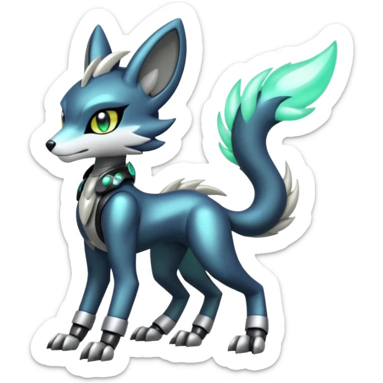 Shiny Furry Anthro Meloetta-Sergal-Protogen-Primagen-Pokémon-Fakémon-creature sticker