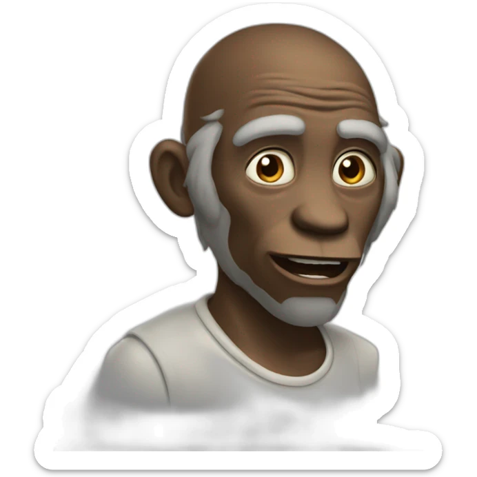 Singe en colère sticker