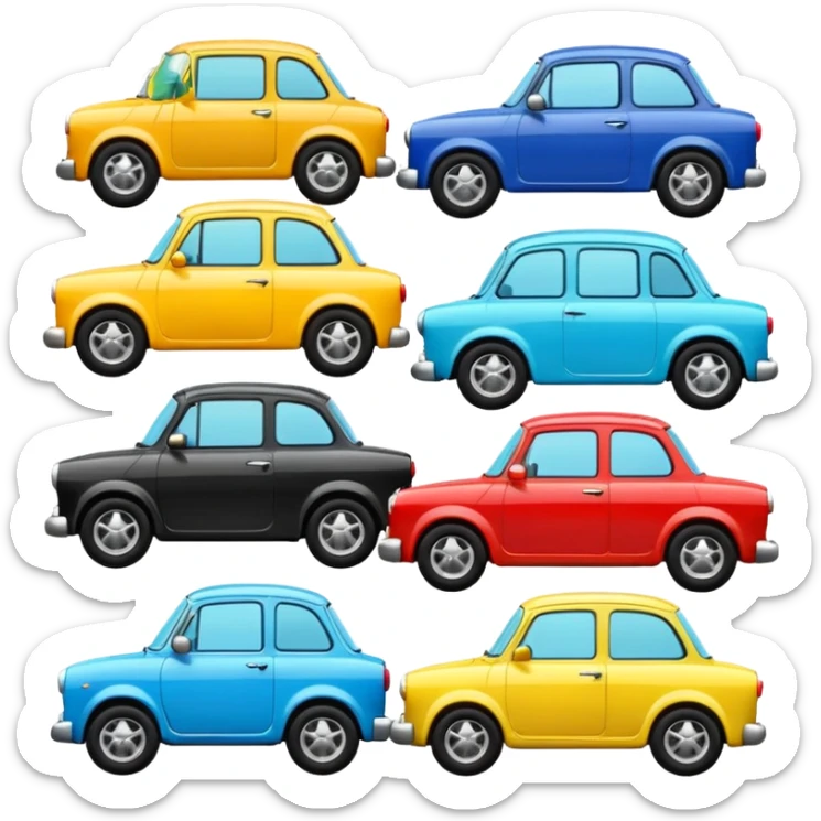 need emojis of cars from cartoons or movies and real life cars  sticker