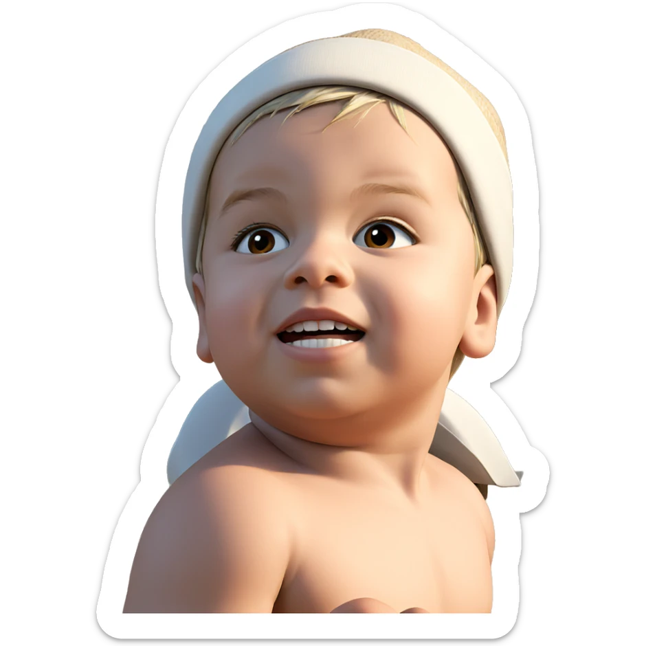 boy in hat outdoors portrait sticker