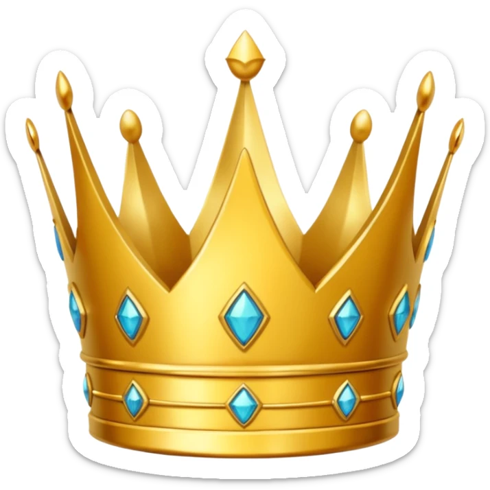 golden crown sticker