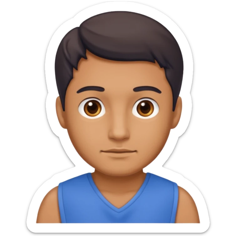 blue dress man sticker