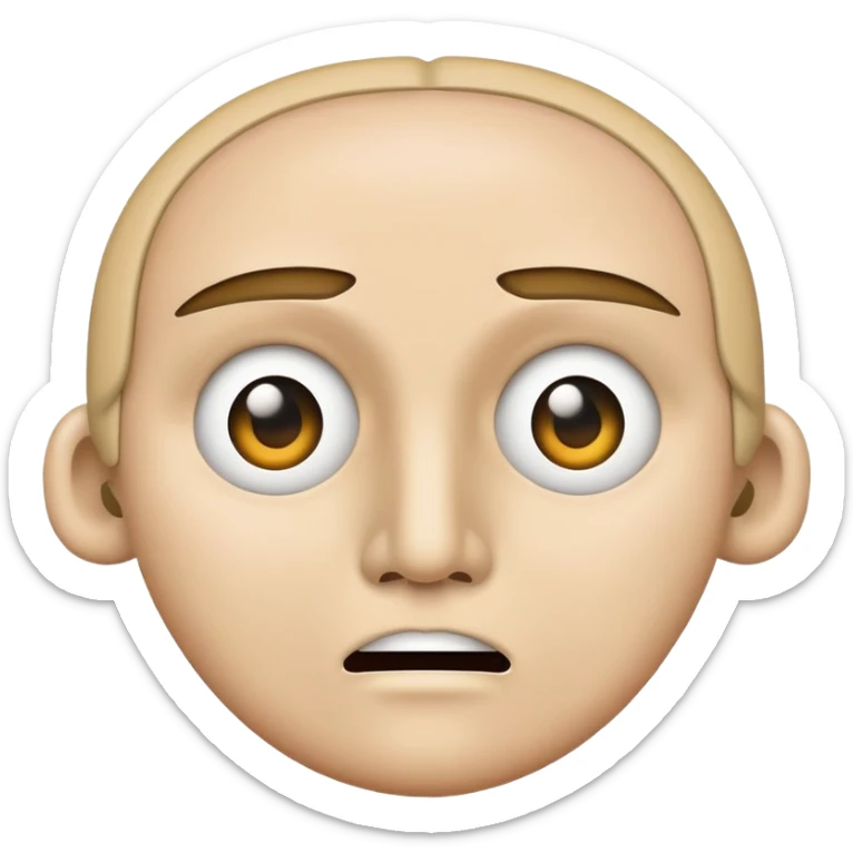 a face with a zipper mouth and a peace sign in the eyes, symbolizing holding back and choosing peace over argument sticker