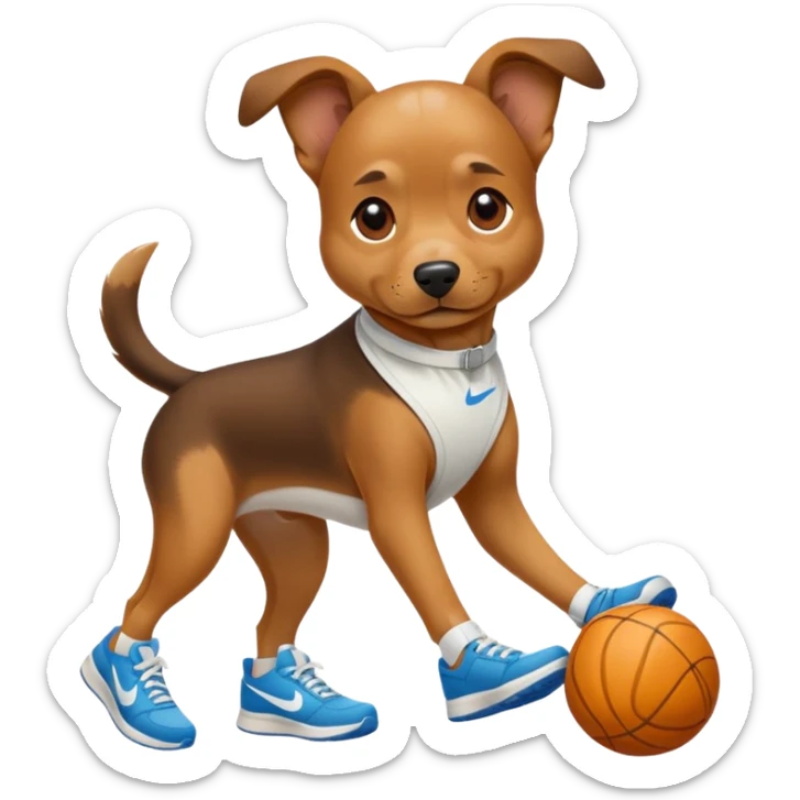 Q se vea más animado y q sus tres patas tengan zapatillas nike sticker