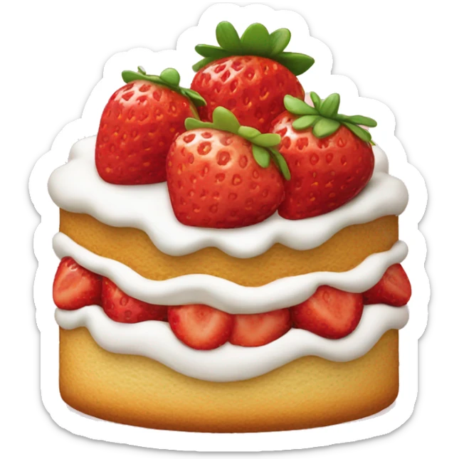 strawberry shortcake food  sticker