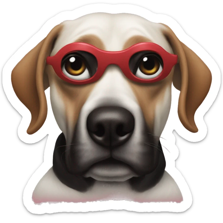 Dogs portraying the my dark beautiful twisted fantasy cover art sticker