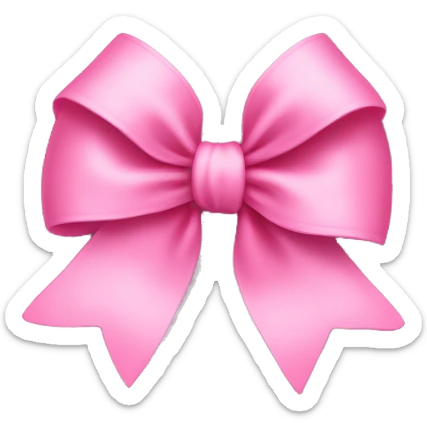 A pink bow  sticker