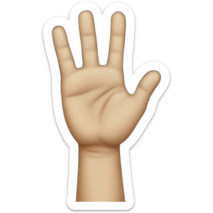 hand on street sticker