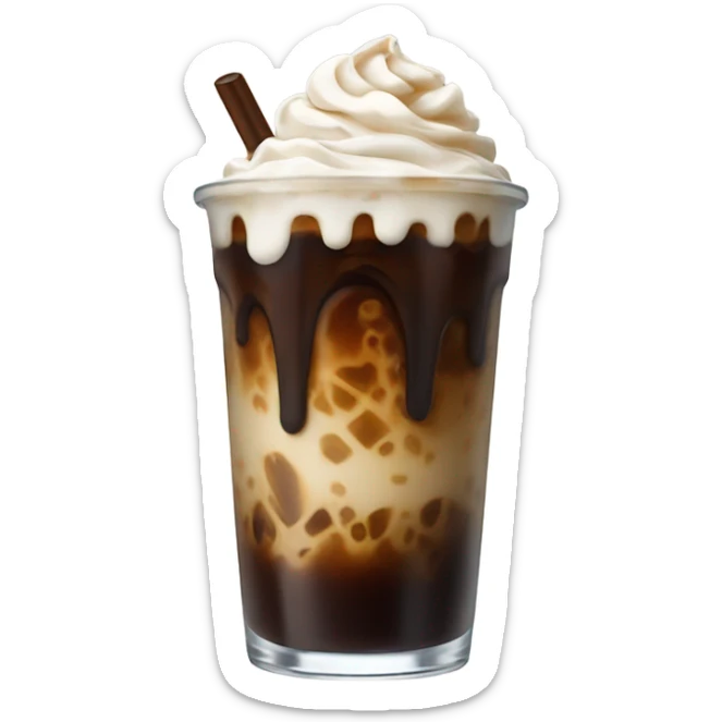 Ice coffee sticker