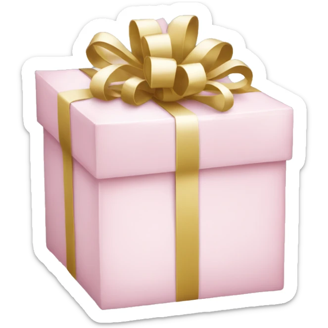 Light pink Christmas gifts under a white Christmas tree  sticker