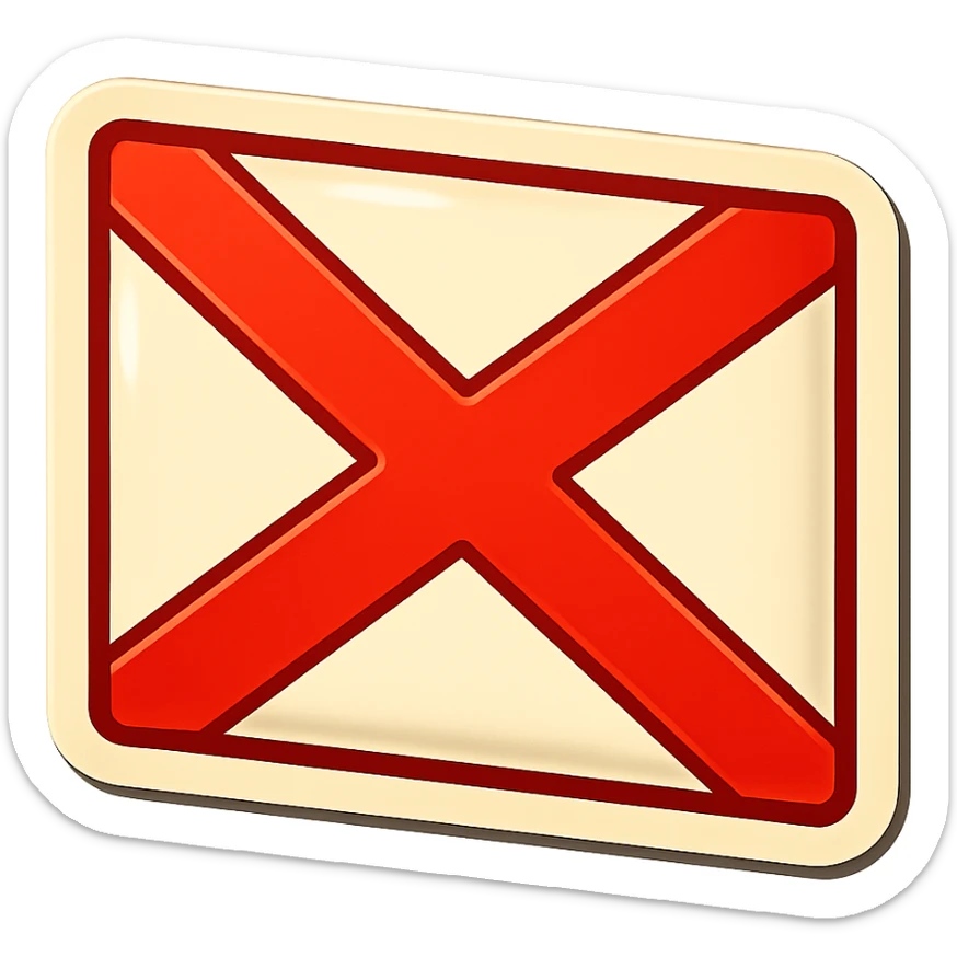 vintage style flag of the cross of Saint Andrew, white background with red saltire cross, no text sticker