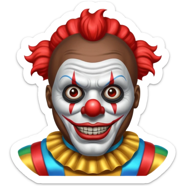 iron mike, the absurd clown ai clanker not unlike the terminator but funny and likeable sticker