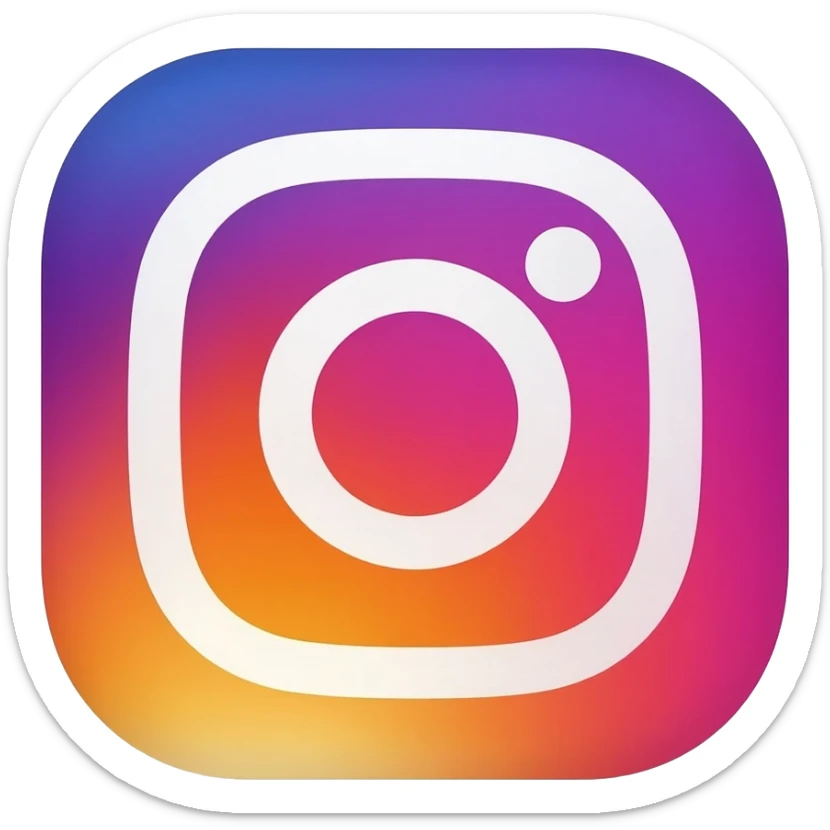 Instagram logo symbol sticker