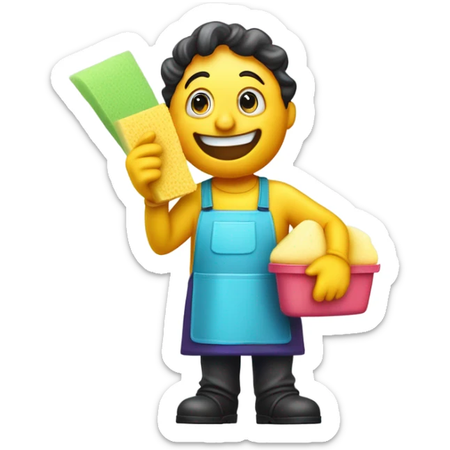 Mr. washy washy sticker