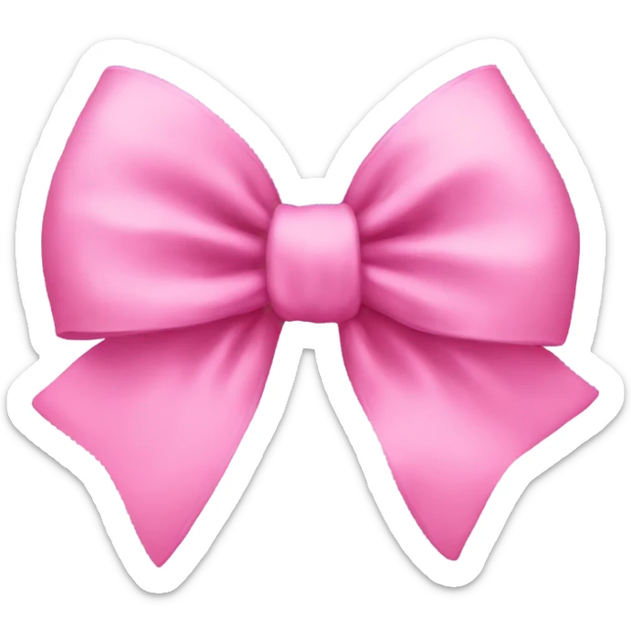 Pink bow sticker