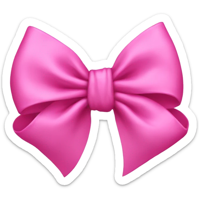 bow pink sticker