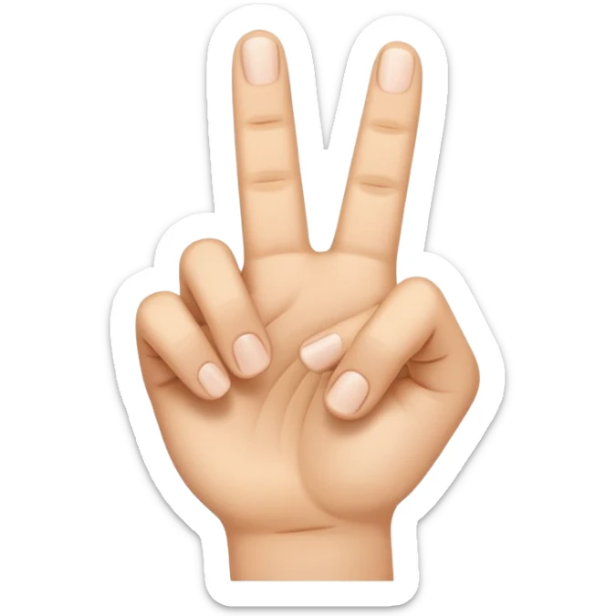 I want an emoji that looks like 🤌🏻👌🏻🤏🏻but i want that the the middle vinger touches the tumb and the other vingers dont. sticker