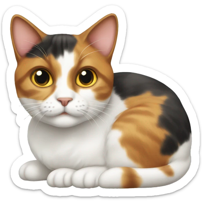 Calico cat sticker