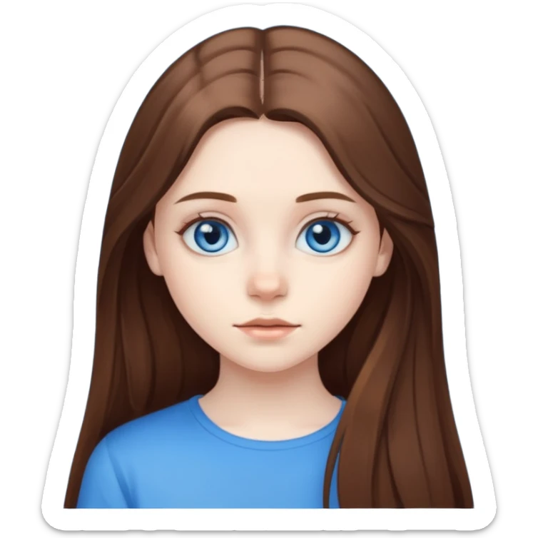 An bloude girl teen-adoult very  long hair sticker