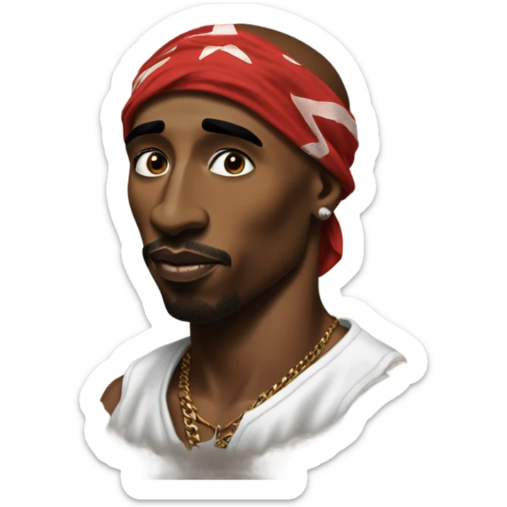 tupac sticker