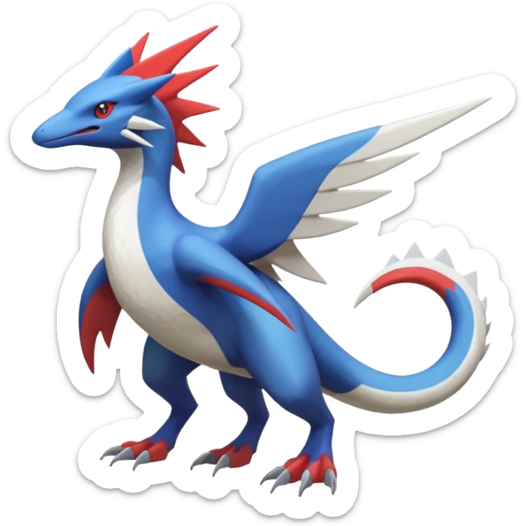 Silvally-Nargacuga-Latios-Latias-Salandit-Pokémon-Fakémon-fusion-animal-hybrid-creature sticker