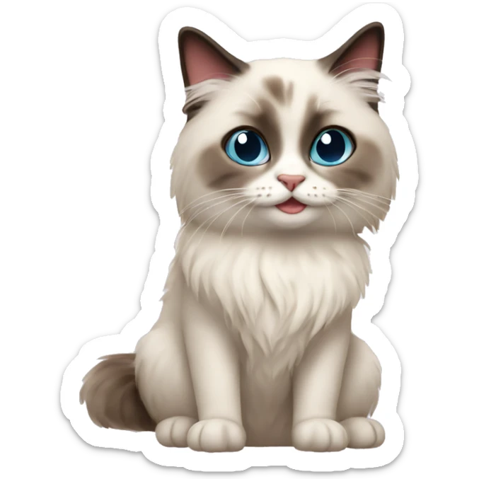 Ragdoll cat  sticker