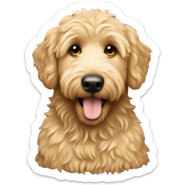 Golden doodle sticker