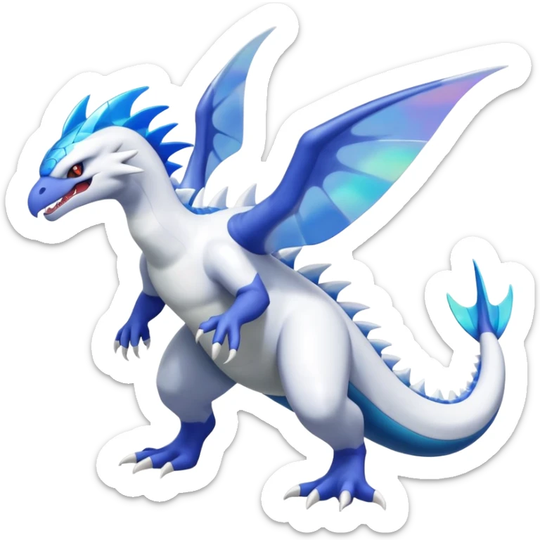 Lugia-Kyogre-Salamence-Reshiram-Latios-fusion-creature (full body) sticker