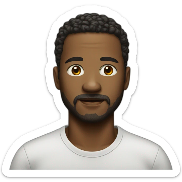 very realistic portrait  sticker