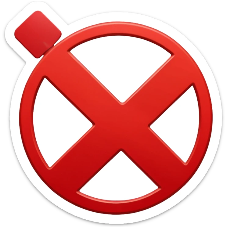 Hazme un emoji que tenga un símbolo de proivido gordas  sticker