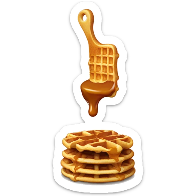 Caramel waffles  sticker