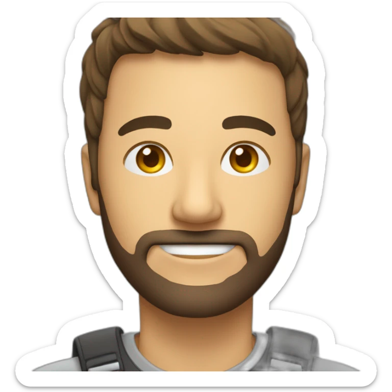 personne qui travaille sur son ordianteur vue de face sticker