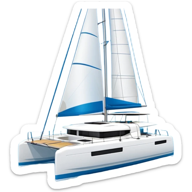 a lagoon 42 catamaran with no wording on the hull or anywhere on the cat  sticker