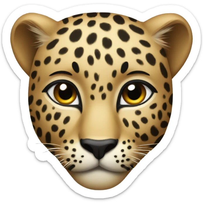 Leopard sticker