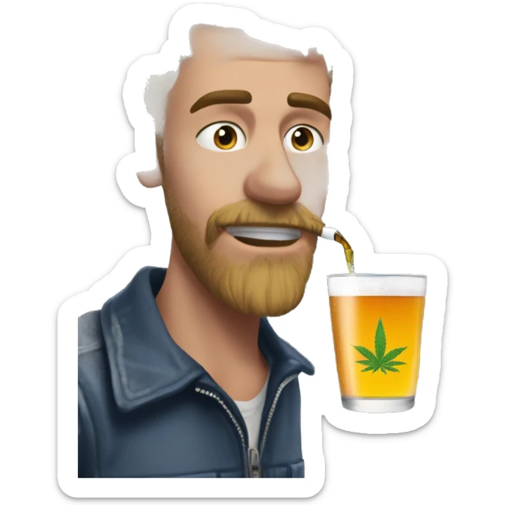 Guy who just smoked a weed dab pen in the bathroom of an airport and is now drinking a $18 hazy ipa at the bar before his 6hr flight sticker